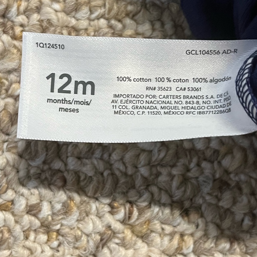 Carter’s blue onesie 12m - Picture 5 of 5